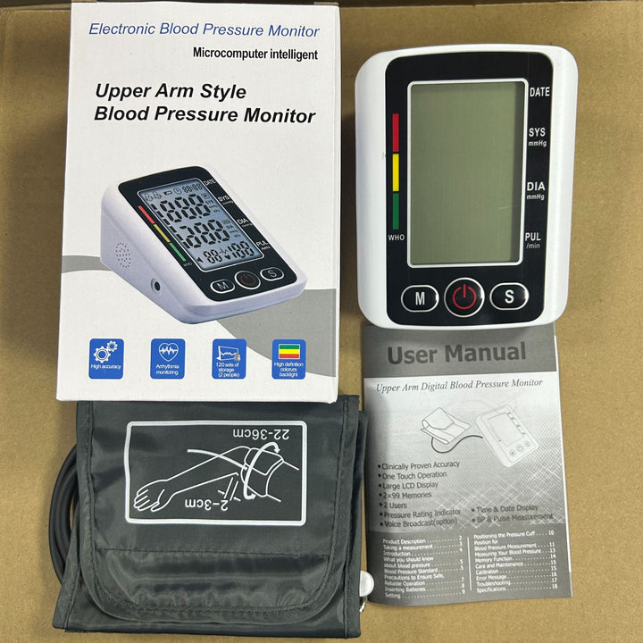 Digital Blood Pressure Monitor with Voice Announcement