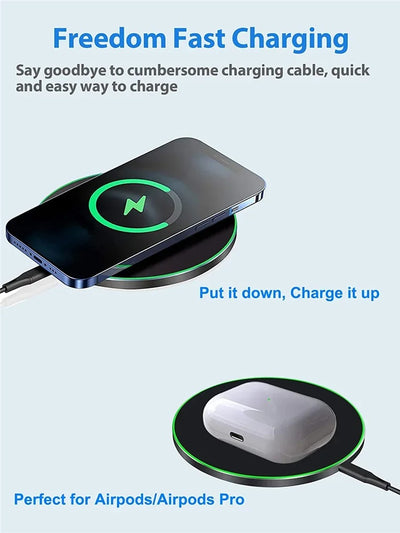 30W Fast Wireless Charger For 15 14 13 12 X Pro Max 8 Galaxy S23…